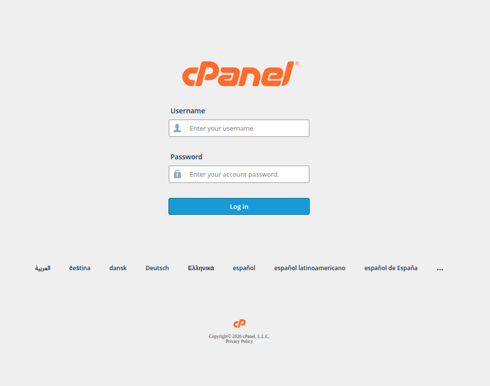 Host Asia cpnel login