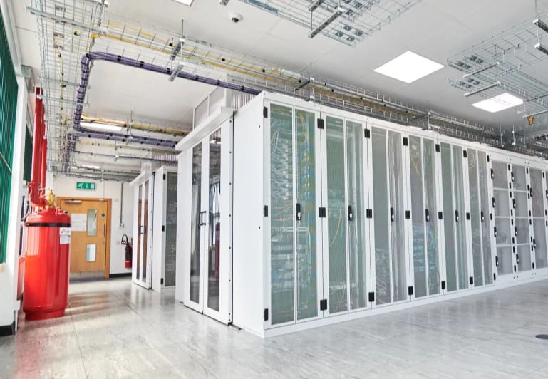 Enterprise server racks inside the Singapore Data Center managed by Host Asia