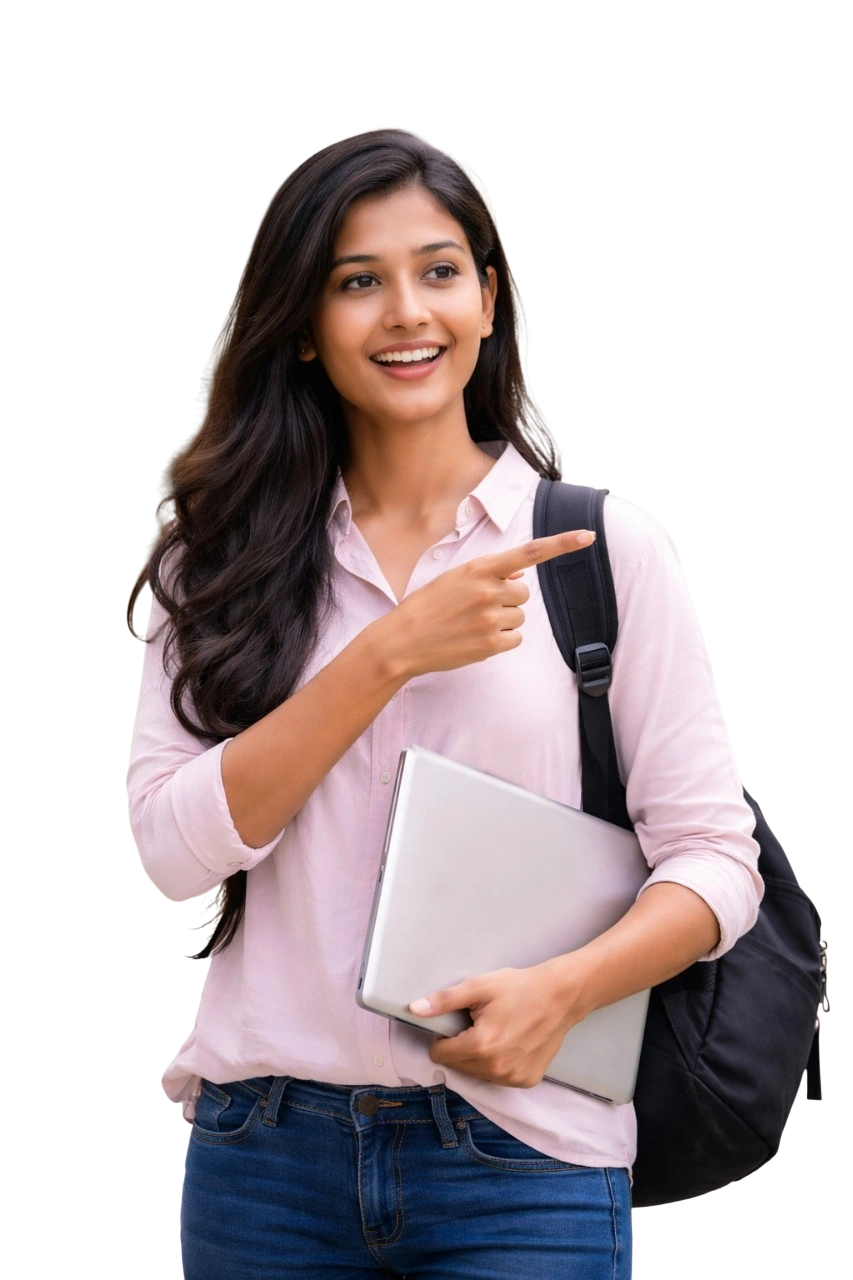 Student coding on laptop